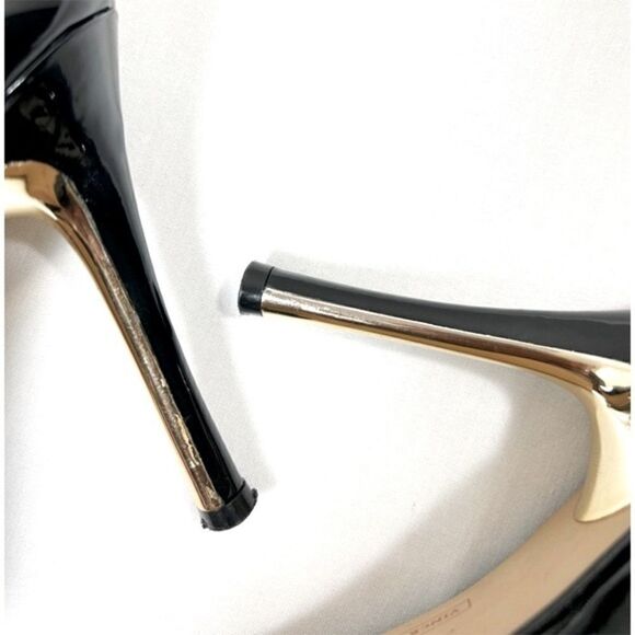 Vince Camuto Womens Heel Pumps Pointed-Toe Stiletto Patent Leather Black - Picture 6 of 7